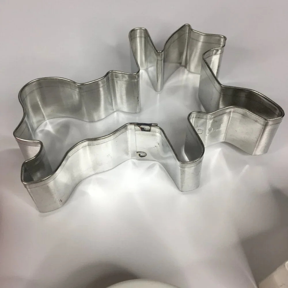 6 Cookie Cutters Various Shapes Carousel Hearts Cross Shamrock Clover Airplane